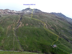 Uspon na Kreuzspitze (3455 m) – od doma Martin Busch Hütte