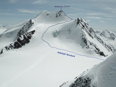 Od doma Breslauer Hütte - preko  ledenjakTaschach - uspon na vrh Wildspitze 3774 m